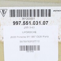 05-12 Porsche 911 997 Coupe Rear Seat Shelf Carpet Liner Beige OEM 99655103107