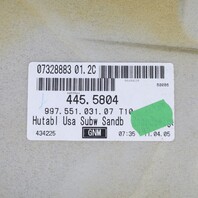 05-12 Porsche 911 997 Coupe Rear Seat Shelf Carpet Liner Beige OEM 99655103107