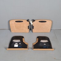 2005-2012 Porsche 911 997 Coupe Rear Seats Upper Lower Set Beige Leatherette OEM