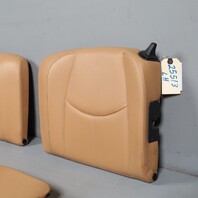 2005-2012 Porsche 911 997 Coupe Rear Seats Upper Lower Set Beige Leatherette OEM