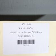 1997-2004 Porsche 911 Boxster Left Seat Frame Track Rail OEM 99652162101