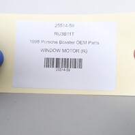 1997-1999 Porsche Boxster 986 Right Passenger Door Window Motor 98662410200 OEM