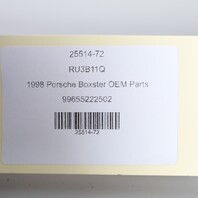 1997-1999 Porsche Boxster 986 Left Dash Air Vent Black 99655222504 OEM