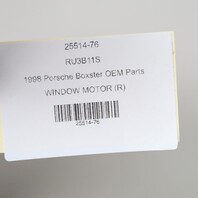1997-1999 Porsche Boxster 986 Left Driver Door Window Motor 98662410100 OEM
