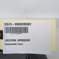 2000-2004 Porsche 911 996 Speedometer Cover Trim Leatherette Grey OEM