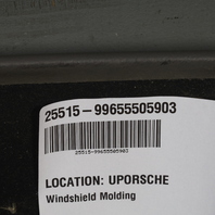 1999-2004 Porsche 911 996 Windshield Frame Trim Panel Leatherette Grey OEM