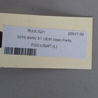 2012-2015 BMW X1 Left Driver Fog Light 63172993527 OEM Used