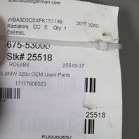 2014-2018 BMW 328D Radiator 17118673370 OEM Used