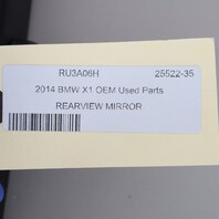 2014-2015 BMW X1 Interior Inside Rearview Mirror Manual OEM Used