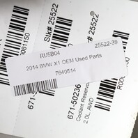 BMW 128i 135i 328i 335i X1 Engine Coolant Expansion Tank 17137640514 OEM Used