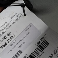 2008-2013 BMW 335i / 2012-2015 BMW X1 Radiator Fan 17427545366 OEM Used