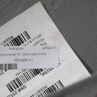 2013-2015 BMW X1 E84 Left Fender Glacier Silver 41627332423 OEM Used NOTE