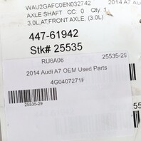 2012-2017 Audi A6 A7 A8 Q5 Front Axle Shaft CV Joint 4G0407271F OEM Used