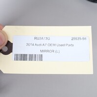 2012-2018 Audi A7 Left Side View Door Mirror Power Folding 4G8857527 OEM Used