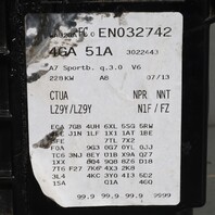 2012-2017 Audi A7 S7 Rear Subwoofer Speaker Box Bose 4G9035382A OEM Used