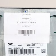 2011-2014 BMW X3 Amp Amplifier HiFi Audio 65129283507 OEM