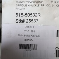 2011-2018 BMW X3 X4 Right Front Spindle Knuckle Hub 31216855954 OEM
