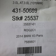 2011-2017 BMW X3 X4 Rear Drive Shaft 26107589801 OEM