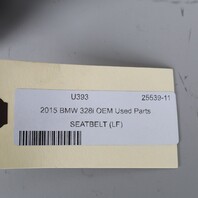 2012-2016 BMW 328i 335i Left Front Seat Belt Retractor 72117272475 OEM Used
