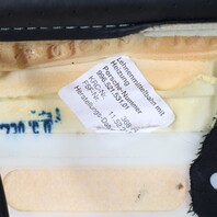 1999-2004 Porsche 911 Boxster Front Seat Backrest Cushion Black OEM