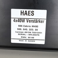 2001-2002 Porsche Boxster 986 Radio Amplifier HAES 98664532300 OEM