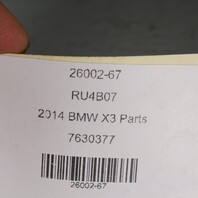 2013-2017 BMW X3 2.0 xDrive Rear Driveshaft 26107630377 OEM