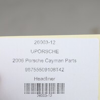 2006 Porsche Cayman Parts