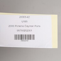 2006-2012 Porsche Cayman 987 Speedometer Cluster Cover Leather Beige OEM Used