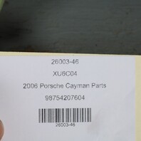 2006-2012 Porsche 911 Cayman Right Window Regulator 98754207604 OEM Used