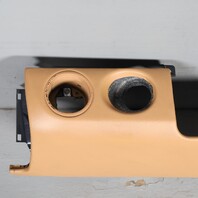 2005-2012 Porsche 911 Boxster Cayman Left Dash Knee Pad Leather Beige OEM Used