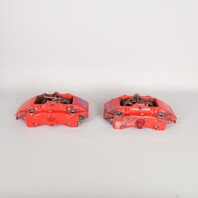 2000-2012 Porsche Boxster Cayman Rear Brake Calipers Brembo Pair Red OEM Used