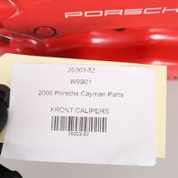 2000-2012 Porsche Boxster Cayman Front Brake Calipers Brembo Pair Red OEM Used