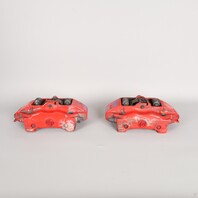 2000-2012 Porsche Boxster Cayman Front Brake Calipers Brembo Pair Red OEM Used