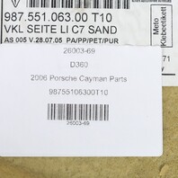 2006 Porsche Cayman Parts
