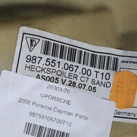 2006-2012 Porsche Cayman 987 Trunk Compartment Carpet Liner Trim Beige OEM Used