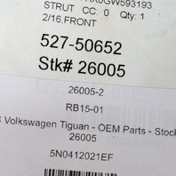 2009-2018 Volkswagen Tiguan Front Strut Shock Spring Pair OEM 5N0412021EF