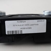 2014-2017 Audi A7 Rear Climate Control Panel 4G0919158N OEM Used