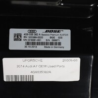 2012-2017 Audi A7 S7 Rear Subwoofer Speaker Box Bose 4G9035382A OEM Used