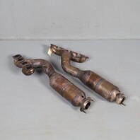 2004-2005 BMW 545i 645ci 745i Exhaust Manifold Downpipe Pair OEM 77K Miles