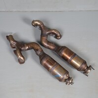 2004-2005 BMW 545i 645ci 745i Exhaust Manifold Downpipe Pair OEM 77K Miles