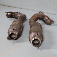 2004-2005 BMW 545i 645ci 745i Exhaust Manifold Downpipe Pair OEM 77K Miles