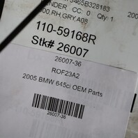2004-2010 BMW 645ci 650i M6 Right Passenger Fender Silver Grey OEM 41357133796