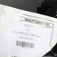 2004-2005 BMW 545i 645ci 745i 180 Amp Alternator OEM 12317540990