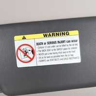 2004-2010 BMW 645ci 650ci M6 Convertible Right Sunvisor 51167076704 OEM Used