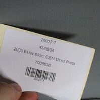 2004-2010 BMW 645ci 650ci M6 Convertible Right Quarter Window Regulator OEM