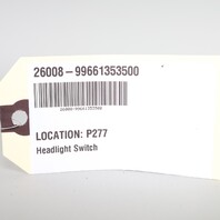 1997-2004 Porsche 911 996 Boxster 986 Headlight Switch OEM 99661353500