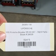 2005-2008 Porsche 911 997 Boxster Cayman 987 Sport Seats Carrera Red OEM