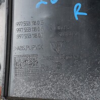 05-12 Porsche 911 Boxster Cayman Stereo Side Trim Set Leather Red OEM