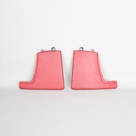 05-12 Porsche 911 Boxster Cayman Stereo Side Trim Set Leather Red OEM