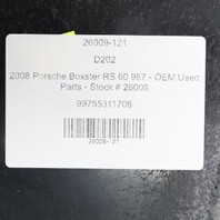 05-12 Porsche 911 Boxster Cayman Stereo Side Trim Set Leather Red OEM